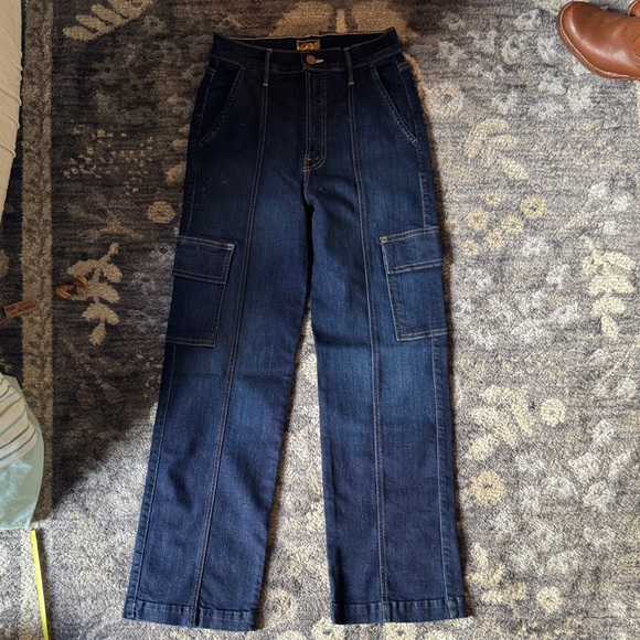 Mother the Rambler Cargo Dark Blue Jeans